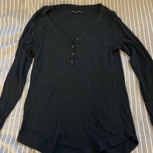 Women's Size XL Abercrombie & Fitch Black Long-sleeve